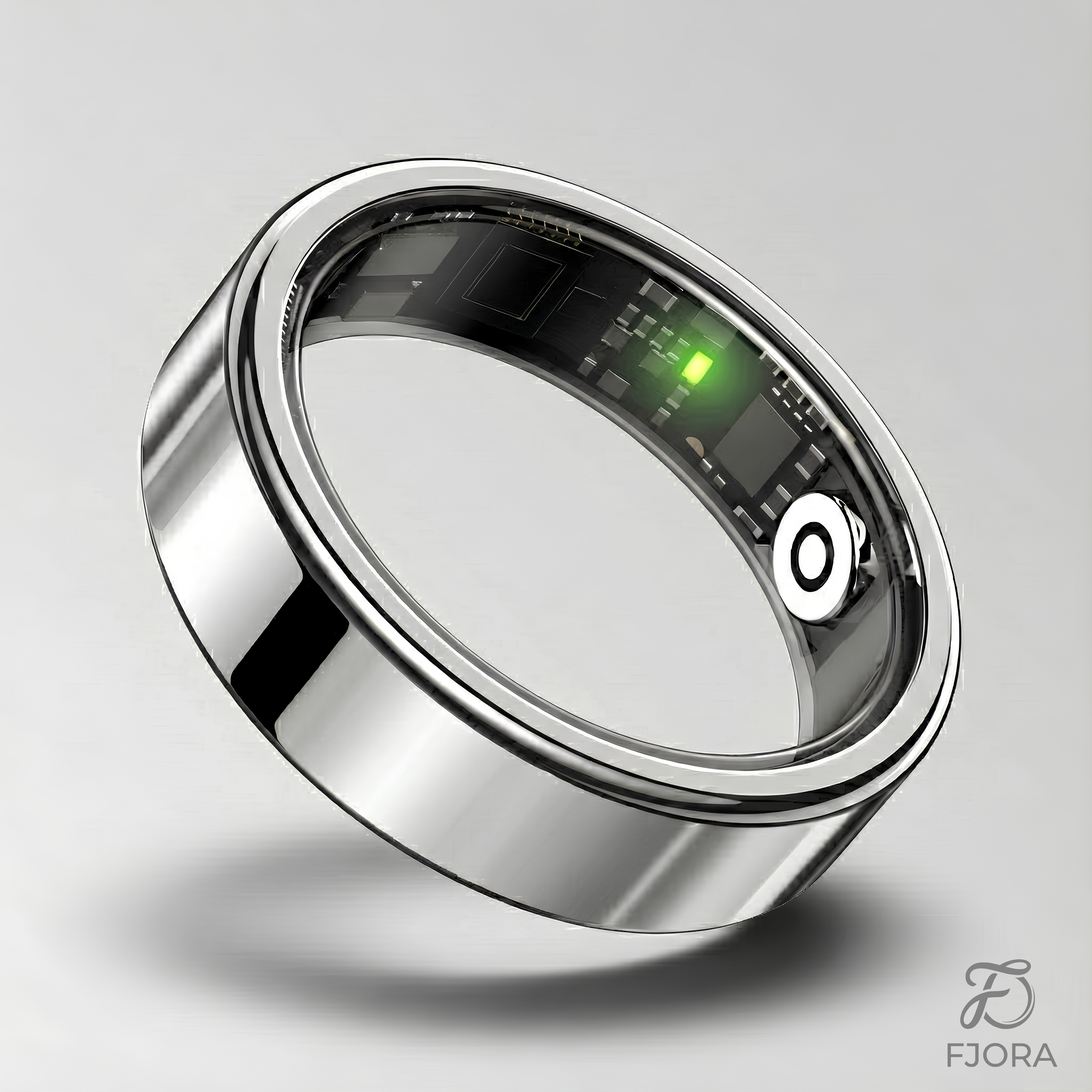 Fjora Slim Silver Smart Ring